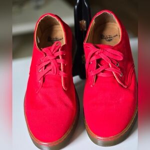 Dr. Marten's Dr. Gizelle Red Sneakers US 8 Ladies Shoes Lace Up